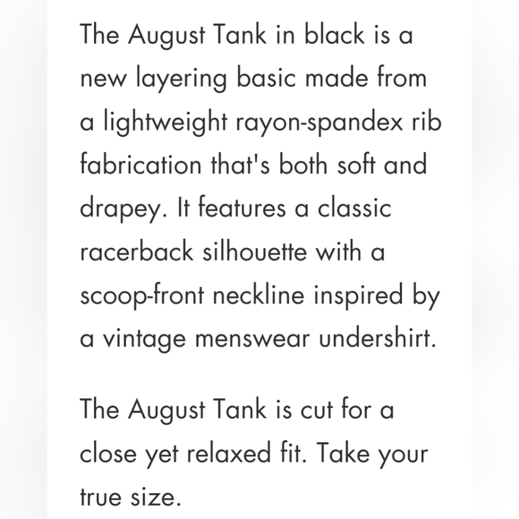 Anine Bing • August  Tank Top in Black - Picture 3 of 8
